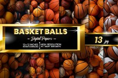 Basket Balls Digital Papers Product Image 1