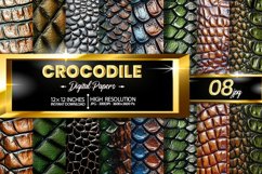 Crocodile Digital Papers Bundle Product Image 1