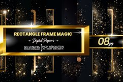 Rectangle Frame Magic Digital Papers Bundle Product Image 1