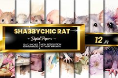 Shabbychic Rat Digital Papers Product Image 1