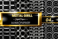 Metal Grill Digital Papers - 04 Variations Product Image 1