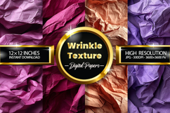 Wrinkle Texture Digital Papers - 04 Variations Product Image 1