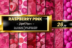 Rasberry Pink Digital Papers Bundle Product Image 1