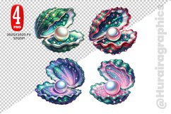 Pearl Shell Clipart - 04 Variation Product Image 1