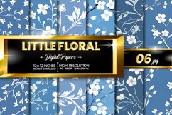 Little Floral Digital Papers Bundle Product Image 1
