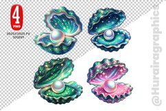 Pearl Shell Clipart - 04 Variation Product Image 1