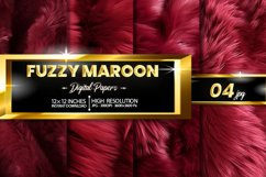 Fuzzy Maroon Digital Papers Product Image 1