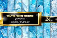 Winter Freeze Texture Digital Papers Bundle Product Image 1