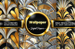 Wallpaper Digital Papers - 04 Variations Product Image 1