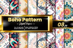 Boho Pattern Digital Papers Bundle Product Image 1