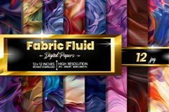 Fabric Fluid Digital Papers Bundle Product Image 1