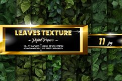 Leaves Texture Digital Papers Bundle Product Image 1