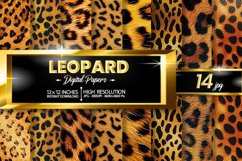 Leopard Digital Papers Bundle Product Image 1