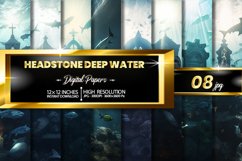 Headstone Deep Water Digital Papers Product Image 1