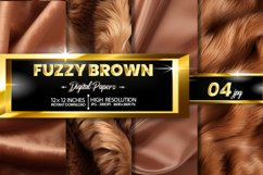 Fuzzy Brown Digital Papers Product Image 1