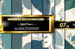 Minimal Background Digital Papers Bundle Product Image 1