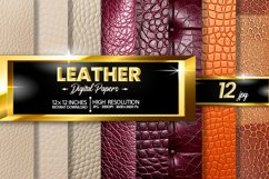 Leather Digital Papers Bundle Product Image 1