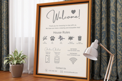 Vacation Rental Welcome Sign Template Canva Editable Design Product Image 2