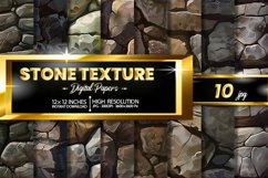 Stone Texture Digital Papers Bundle Product Image 1