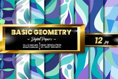Basic Geometry Digital Papers Product Image 1