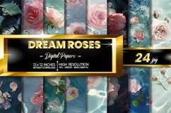 Dream Roses Digital Papers Bundle Product Image 1