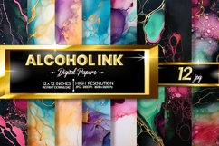 Alcohol Ink Digital Papers Bundle Product Image 1
