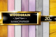 Woodgrain Digital Papers Bundle Product Image 1