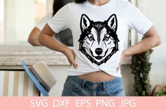 Cute Husky Dog Animal Pet SVG File, Shirt SVG Product Image 1