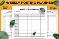 Social Media Content Posting Planner KDP Interior Product Image 1