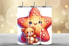 Star Fish Tumbler Wrap| Tumbler Sublimation Wrap Product Image 1