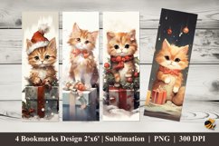 Cat Gift Bookmarks Sublimation Design Product Image 1
