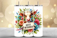 Cow Tumbler Wrap| Tumbler Sublimation Wrap Product Image 1