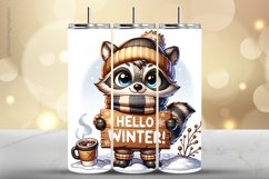 Raccon Tumbler Wrap| Tumbler Sublimation Wrap Product Image 1