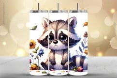 Raccon Tumbler Wrap| Tumbler Sublimation Wrap Product Image 1