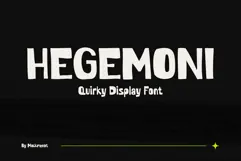 Hegemoni - Bold Quirky Display Font Product Image 1