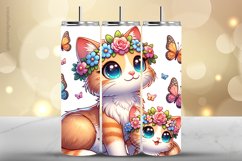 Cat Tumbler Wrap| Tumbler Sublimation Wrap Product Image 1