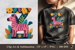 Z for Zebra DTF Sublimation Clipart Design 1 Product Image 1