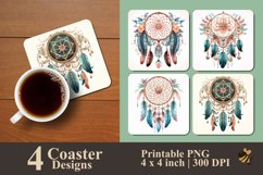 Dreamcatcher Coaster Sublimation Designs Product Image 1