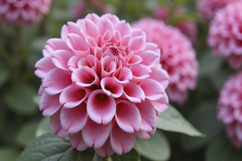 Pink Dahlia Flower Background Product Image 1