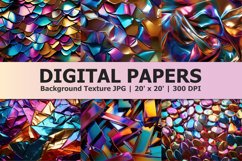 Metallic Elements Digital Paper Product Image 1