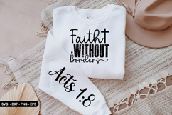 Faith Without Borders - Christian Sleeve T-Shirt Design Product Image 2