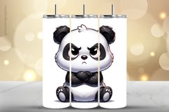 Panda Tumbler Wrap| Tumbler Sublimation Wrap Product Image 1