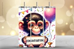 Monkey Tumbler Wrap| Tumbler Sublimation Wrap Product Image 1