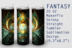 Tumbler Straight 20 OZ Sublimation Fantasy Wrap Design Product Image 1