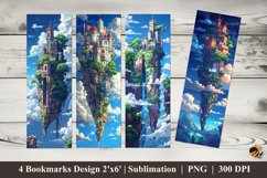 Dream Land Bookmarks Sublimation Design Product Image 1