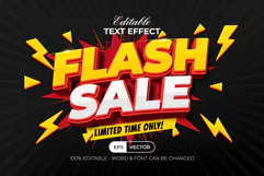Flash Sale 3D Text Effect Product Image 1