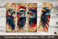 Eagle Art Bookmarks Sublimation Design Product Image 1