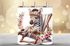 Zebra Tumbler Wrap| Tumbler Sublimation Wrap Product Image 1