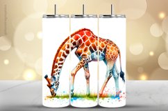 Girraffe Tumbler Wrap| Tumbler Sublimation Wrap Product Image 1