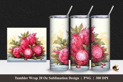 Lovely Dragon Fruit Tumbler Wrap Sublimation Design 1 Product Image 1